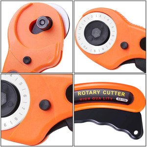 New 45mm Rotary Cutter <b>Set</b> Leather Craft Cutting Tool with Ergonomic Handle for Fabric Patchworking <b>Sewing</b> Quilting Crafting - Product Image 5