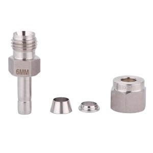 Deux raccords à sertir SS304 SS316 pour <span class=keywords><strong>tuyauterie</strong></span> et tubes hydrauliques <span class=keywords><strong>haute</strong></span> <span class=keywords><strong>pression</strong></span> - Product Image 1