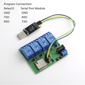 Module de contrôle de relais <span class=keywords><strong>WiFi</strong></span> 4 canaux DIYmall ESP32S, module <span class=keywords><strong>WiFi</strong></span> BLE ESP32-32U pour antenne externe pour contrôle intelligent IoT - Product Image 2