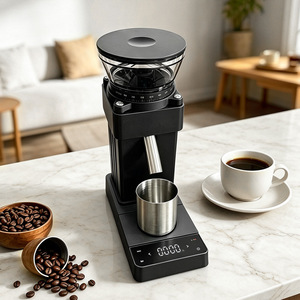 Molinillo de Café Eléctrico Zantuo con Báscula, 60 Velocidades Ajustables, para Uso Doméstico y Comercial, Plástico Blanco y Acero Inoxidable - Product Image 3