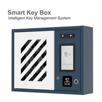 Caja Fuerte Inteligente de 15 Llaves, Sistema de Gestión de Llaves Inteligente, Lector RFID de Pared, Protección de Seguridad con Huella Dactilar y Reconocimiento Facial