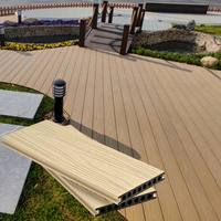 Planches de terrasse en bois composite solide co-extrudé, anti-UV, imperméables, pour extérieur