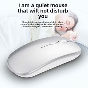 Ratón Inalámbrico Bluetooth Recargable de Modo Dual, con Luz RGB y Clic Silencioso, Ratón para Computadora con USB 2.4G para Laptop, PC y Oficina - Product Image 4