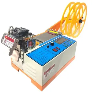 Eléctrico automático caliente HX-140 anchura de corte de PVC de 140mm de satén de poliéster cinta de la máquina de corte