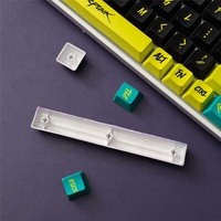 Black/Pink Cyberpunk Keycaps 129 Keys Cherry Profile PBT Sublimation for MX Switch 68/84/87/96/98/104/108 Mechanical Keyboard