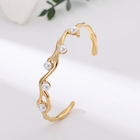 Pulseras y Brazaletes de Cadena con Dijes de Acero Inoxidable Chapado en Oro para Mujer, de Lujo, Modernos y Personalizados al por Mayor