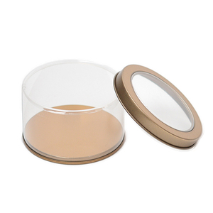 Tùy Chỉnh Chuyên Nghiệp Sô Cô La Trong Suốt Hộp Thiếc Nhựa Cookie Hộp Thiếc Với Cửa Sổ Pvc - Product Image 6