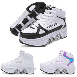 <span class=keywords><strong>Scarpe</strong></span> con Rotelle Retrattili per Adulti e Bambini, Vendita all'Ingrosso, con 4 Ruote - Product Image 4