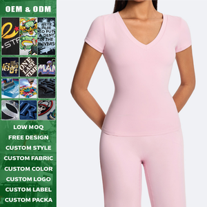 Leggings de yoga taille haute respirants personnalisés avec logo de haute qualité pour femmes, idéaux pour le fitness, le Pilates, les voyages et les loisirs, avec support pour petites commandes - Product Image 2