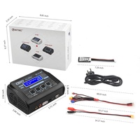 Chargeur équilibrant intelligent HTRC C150 AC/DC 150W 10A Déchargeur pour pièces d'avion RC LiPo LiHV LiFe Lilon NiCd NiMh Pb Batteries