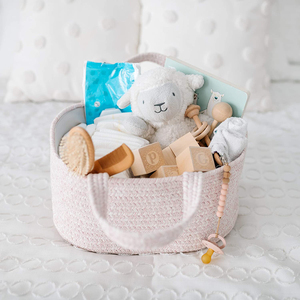 Cesto de Algodão KUYUE, Bolsa Organizadora de Fraldas, Cestos e Caixas de Tecido para Trocador - Product Image 6