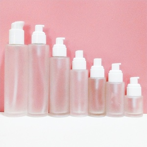 ขวดแก้วใสทรงกลมขนาด 200 มล. สำหรับบรรจุภัณฑ์ผลิตภัณฑ์ดูแลผิวหน้า ขวดโทนเนอร์แบบขุ่นพร้อมจุกปิดด้านใน - Product Image 4