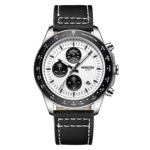 Drioshipping Reloj deportivo de moda para hombre Estilo casual 3ATM Movimiento de cuarzo Aleación 44mm 22mm Correa de cuero de acero inoxidable Antiguo - Product Image 6