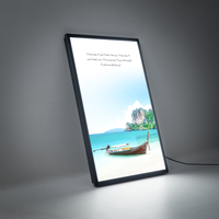 24x36 led rétro-éclairé cadre boîte à lumière mince affiche led snap affichage led pour cadre