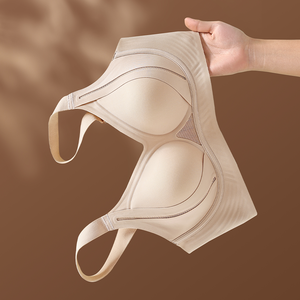 Direkt vom Hersteller: Übergröße BH mit Verstellbaren Trägern, Nahtlos, Atmungsaktiv, Komfortabel, Push-Up, Anti-Durchhängen, Gestrickt, für den Alltag, Damen - Product Image 3