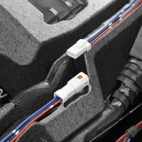 Connecteur Électronique Étanche 1P Mâle/Femelle en Cuivre et Nylon pour Harnais de Câblage Automobile - Fiche de Raccordement