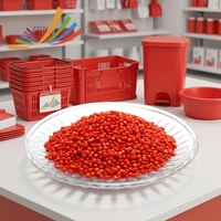 Masterbatch rouge anti-UV résistant aux intempéries pour bassins, seaux et plastiques ménagers quotidiens