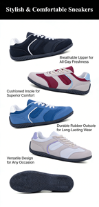 Zapatos de <span class=keywords><strong>Tenis</strong></span> Resistentes al Desgaste para <span class=keywords><strong>Mujer</strong></span>, Zapatos de Cuero Cómodos para <span class=keywords><strong>Mujer</strong></span>, con Amortiguación, para Primavera, Verano, Uso Casual al Aire Libre - Product Image 4