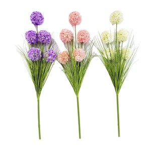 Fleurs d'hortensia artificielles à tige unique, faites à la main, hauteur 1,28 m, plantes vertes pour décoration intérieure/extérieure - Product Image 4