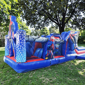 <span class=keywords><strong>Spider</strong></span> <span class=keywords><strong>Man</strong></span> Spiderman Chine Parcours d'obstacles gonflable bon marché à vendre - Product Image 4
