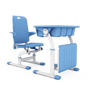 National Industry School Desk Chair KW04 <b>Lunch</b> Break Model Adjustable Height For Students Classroom Use - Product Image 1
