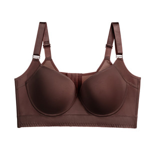 Sujetador sin costuras con aros de talla grande, minimizador de cobertura total para mujer, lencería suave y de soporte, ropa interior sexy de copa grande - Product Image 6