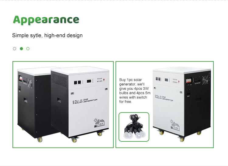 Complete Solar Power System Home 48v Dc to 220v Ac 2kw 3kw 4kw Solar Energy System 5kw Kit Set