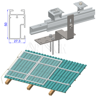 Art Sign |   Rail de guidage en aluminium AL6005-T5 pour système de montage solaire sur toiture en tuiles ou en métal, norme européenne, en promotion