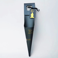 Boîte à fleurs Xiyu Rose |   Boîte d'emballage florale à tige unique pour portage à la main |   Boîte en papier élégante pour bouquets de roses fraîches