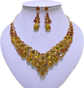 Conjuntos de Joyería de Cristal con Pedrería para Novia, Estilo Exagerado, de Moda Cristiana para Mujer, los Más Vendidos, para Boda al por Mayor 2025 - Product Image 4