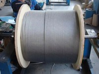 Câble en acier galvanisé standard AISI 6x19-18x7 avec âme en fibre, modèle 304/316, 1000m/rouleau - Marque Tianli Industry