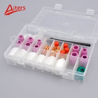Kit de soudage TIG avec lentille de gaz compacte, torche WP17 WP18 WP26, 49 pièces de consommables, coupelles en verre de rechange, kit de 49 pièces, accessoires TIG