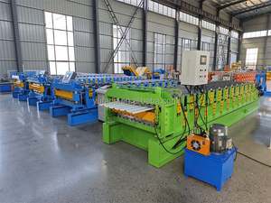 Máquina de Conformación de Rollos de Lámina de Zinc Galvanizado Premium <span class=keywords><strong>para</strong></span> Tejas de Acero de Doble Capa con Control PLC y Engranajes y Rodamientos - Product Image 2