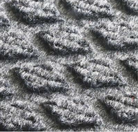 Puro de Dacron de poliéster Material de fibra de respaldo de PVC absorción de agua de entrada de puerta de piso Mat
