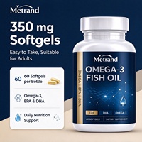Complément Alimentaire Huile de Poisson Oméga-3 Metrand Gélules Souples EPA DHA 60 Gélules Soutien Nutritionnel Quotidien Adulte OEM ODM Disponibles