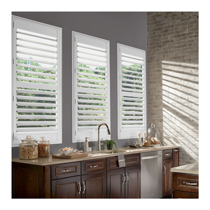 Thiết kế bền PVC cửa sổ nhựa lưỡi plantation màn trập Windows Rèm Shades Con lăn cửa chớp - Product Image 3