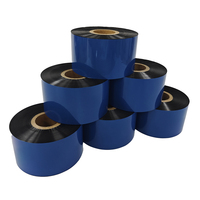 Cinta de Resina Negra para Transferencia Térmica 110x300/110x70, 24 mm, Compatible con Impresoras de Etiquetas Zebra, HP, OKI, Konica Minolta