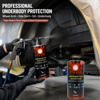 Peinture acrylique noire 2L 1K à séchage rapide pour protection de carrosserie automobile, ailes et bas de caisse, application pneumatique