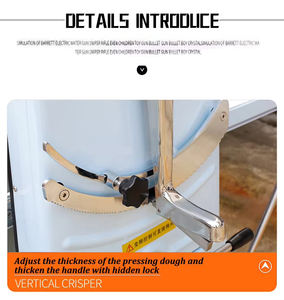 Mini laminoir manuel portable pour pâte à pizza, à poser sur table - Product Image 6