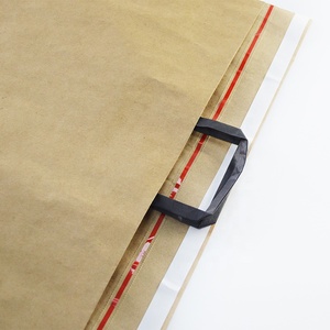 Biểu Tượng Tùy Chỉnh Có Thể Ủ Kraft Giấy Bưu Phẩm Dưới Gusset Hai Băng In Xử Lý Bề Mặt Quần Áo Vận Chuyển Vận Chuyển Phong Bì - Product Image 4