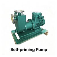 Pompe auto-amorçante à entraînement magnétique en acier inoxydable conforme à la norme ISO, tête de débit personnalisée pour le transport de fluides chimiques en usine