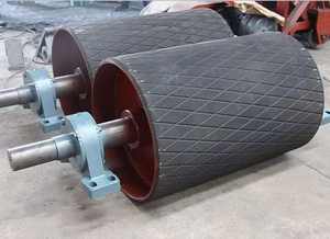 Factory Custom Aluminium Conveyor Boden walze Verschleiß feste Trog walzen Set Zementwerk - Product Image 2