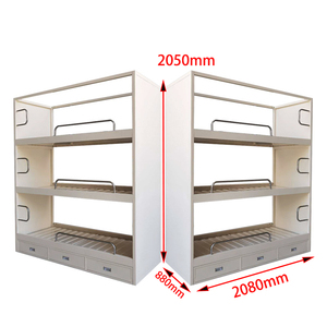 Muebles de Dormitorio en Contenedor, Cama Triple Tipo Litera, Cama de Acero Galvanizado - Product Image 6