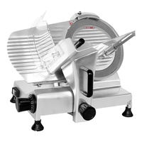 Trancheuse à viande semi-automatique Hualing New 10 pouces, lame en acier au carbone chromé, épaisseur réglable, usage commercial, pour charcuterie, fromage, jambon