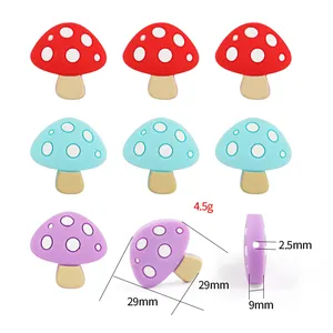 BSN 최고의 판매자 무독성 수제 DIY 실리콘 팔찌 버섯 구슬 뜨거운 보석 만들기 장난감