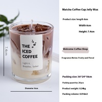 AIKUN Großhandel Kreative Sommer Matcha Cup Shaped Jelly Wax Party Home Dekoration Duft kerzen Atmosphäre Kerzen
