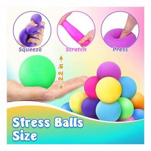 Premium Customized Eco-friendly TPR <b>Squeeze</b> <b>Ball</b> Kids Anxiety Relief High Quality Soft Sensory Squishy Toy Slow Rise CE - Product Image 2