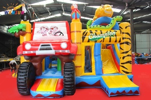 Château gonflable multi-jeux Safari WINSUN de haute qualité, combo château gonflable <span class=keywords><strong>Monster</strong></span> Truck - Product Image 2