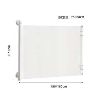 Nouvelle barrière télescopique moderne pour animaux de compagnie, en rail solide, allongée, sans perforation, hauteur réglable, clôture intérieure anti-chats - Product Image 6