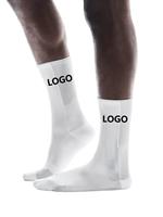 Chaussettes de course et de cyclisme personnalisées avec logo pour hommes, chaussettes de compression résistantes à l'usure, chaussettes de course au design personnalisé